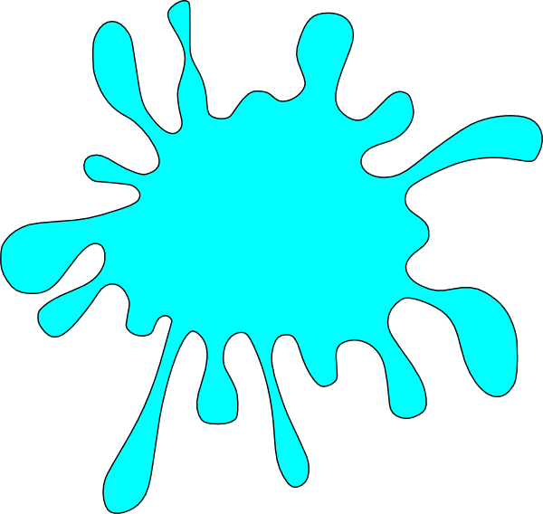 Splash Blue Clip Art