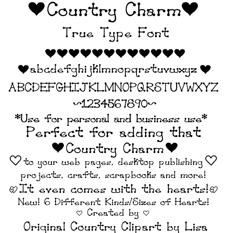 The Country Charm Font Will Give That Perfect Touch Of Country