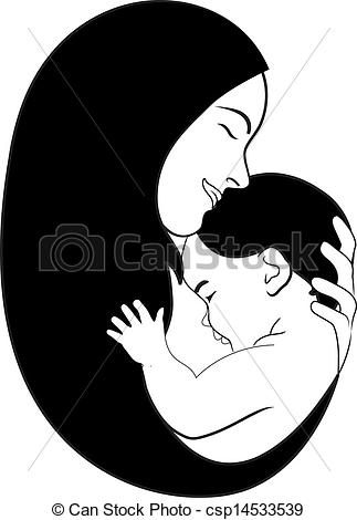 Vectors Of Mother And Child   Mother Embracing The Newborn Baby