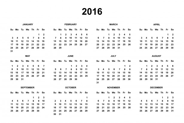 2016 Calendar Free Stock Photo   Public Domain Pictures