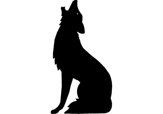 24 Howling Coyote Silhouette Free Cliparts That You Can Download To