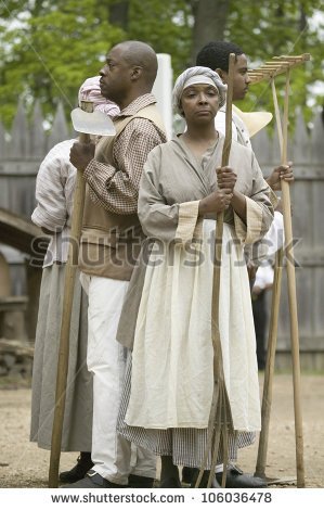 African Slave Reenactors Posing As Part Of The 400th Anniversary Of    