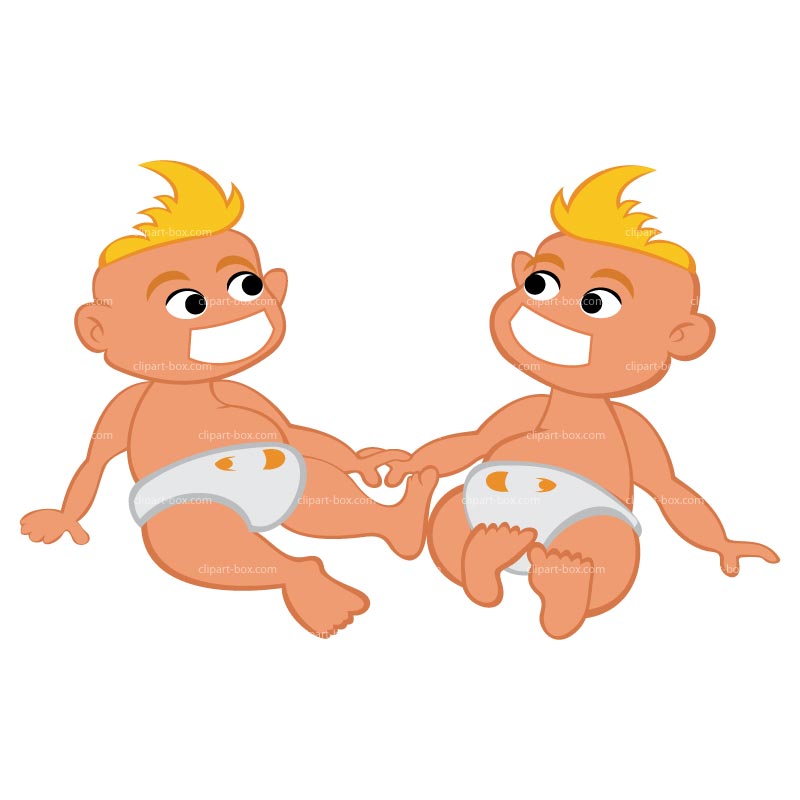 Back   Pix For   Twin Baby Boy Clipart