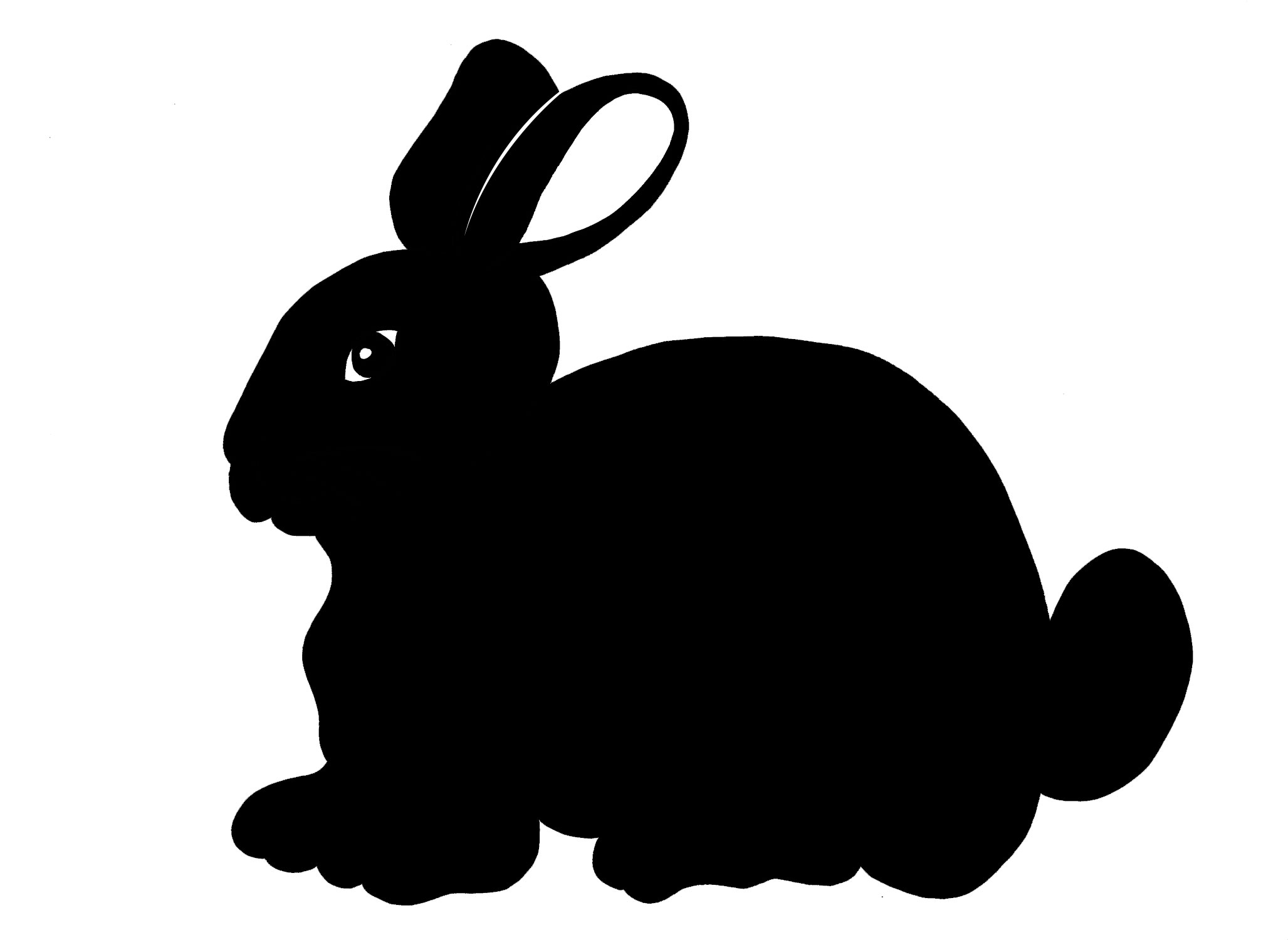 Bunny Silhouette Clip Art