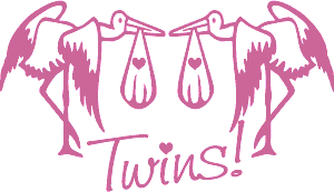 Click Image To View And Download Large Twin Girls Stock Clip Art