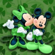 Disney St  Patrick S Day Backgrounds       Mickey Disney Kiss Lucky St    