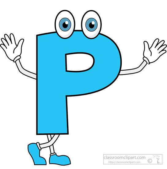 Letter P 2 Cartoon Alphabet Jpg