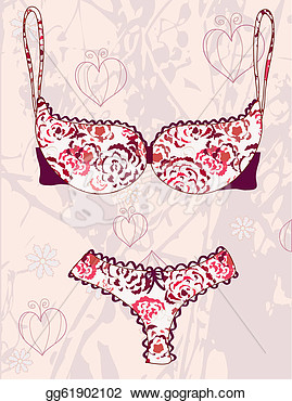 Lingerie Fashion Background In Pink