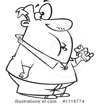 Obesity Clipart  1116774   Illustration By Ron Leishman