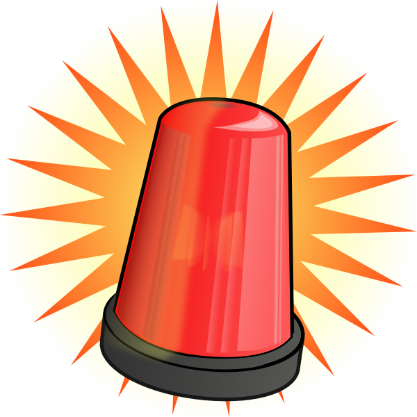 Orange Light Alarm Clip Art At Clker Com   Vector Clip Art Online