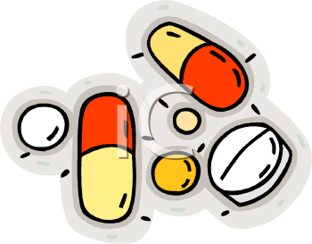 Picture Of Prescription Medication In A Vector Clip Art Illustration