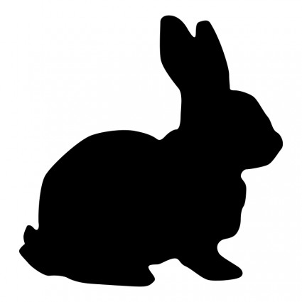 Rabbit Silhouette Free Vector In Open Office Drawing Svg    Svg    