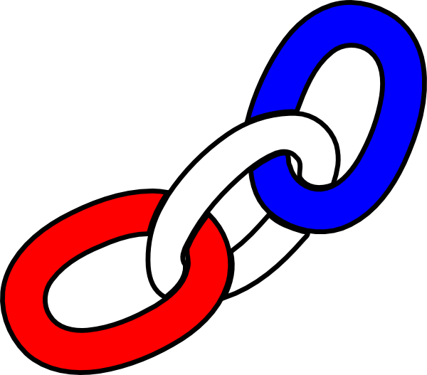 Redwhite Blue Chain Clip Art At Clker Com   Vector Clip Art Online