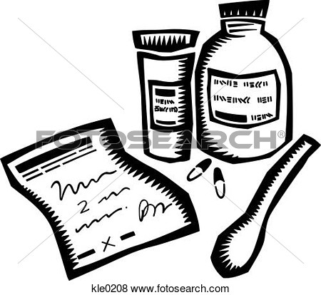 Stock Illustration Of A Prescription And Medication Kle0208   Search