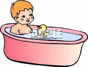 Toddler In A Bathtub   Clipart Panda   Free Clipart Images