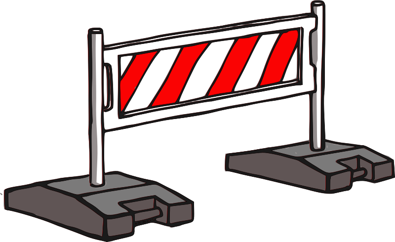 Absperrung Barrier By Paintman   Construction Warning