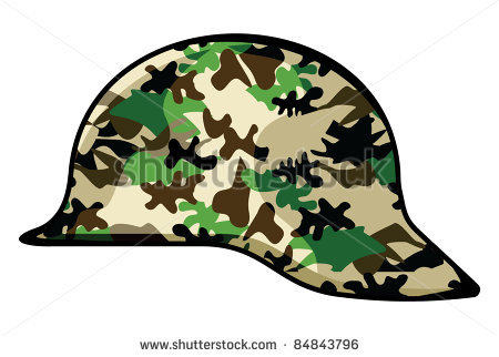 Army Helmet Rifles Clipart