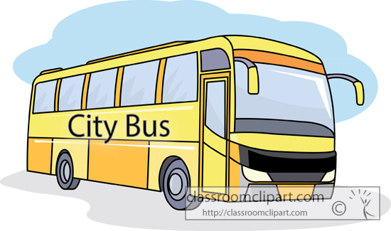 Bus   City Bus 12913   Classroom Clipart