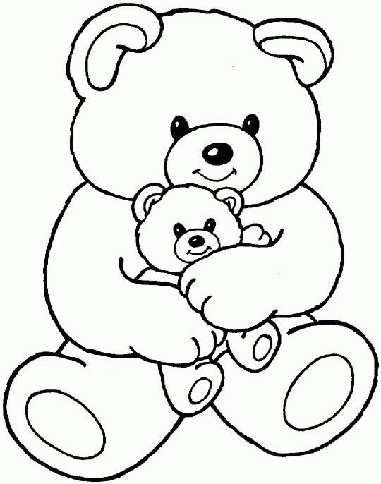 Home   Critters   Cartoons   Mama Bear With Baby Bear