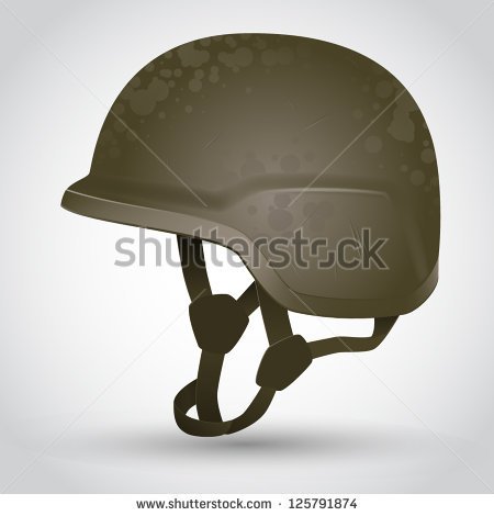 Military Boots And Helmet Clip Art