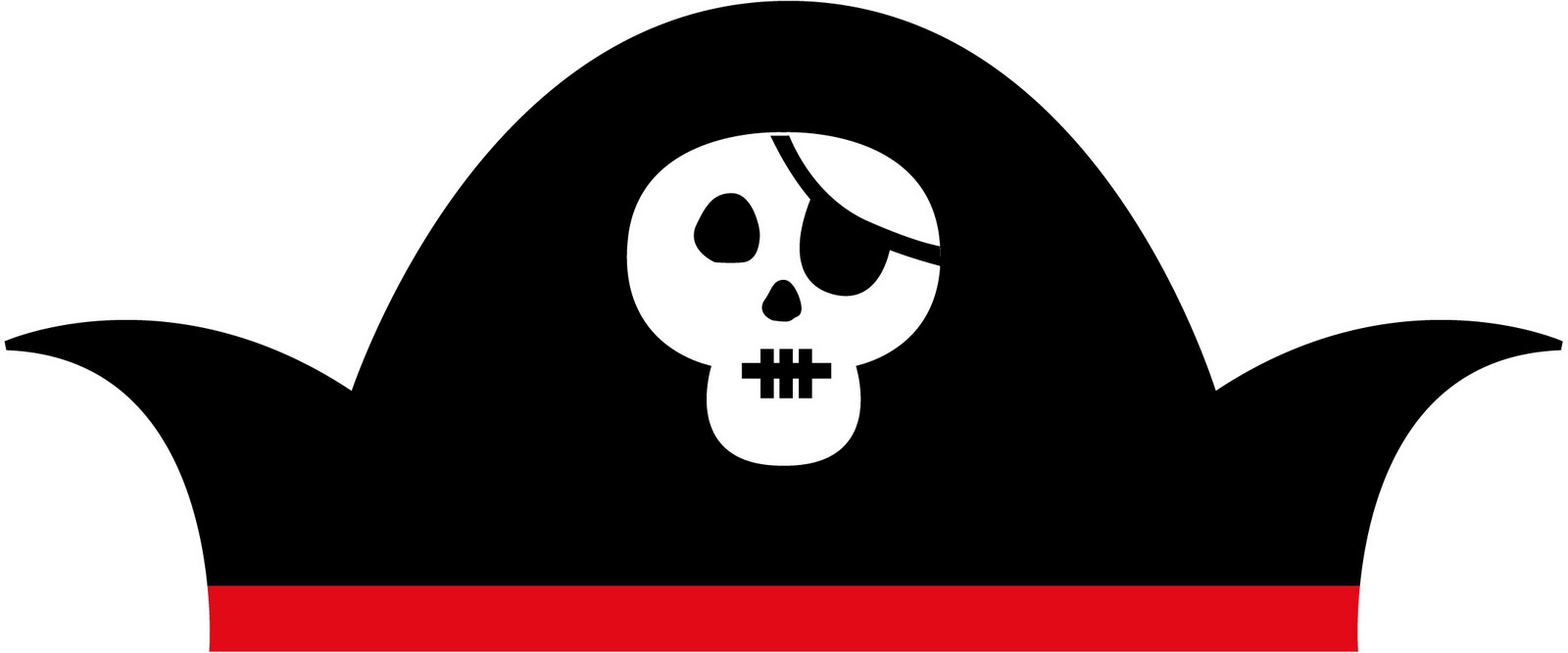 Pirate Hat Clip Art Black And White Pirate Hat Clipart   Clipart