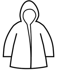 Raincoat Winter Coloring Page More Winter Raincoat Coloring Pages