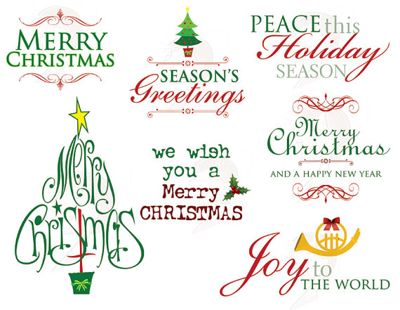 Similar To Christmas Clip Art Clipart Invitation Title Logo Scrapbook