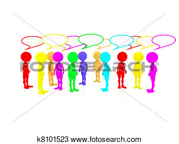 Stock Photo Of Several People Sharing Their Opinions And Voicing