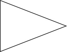 Triangle Flag Outline Clip Art Vector Online Royalty Free On Clipart