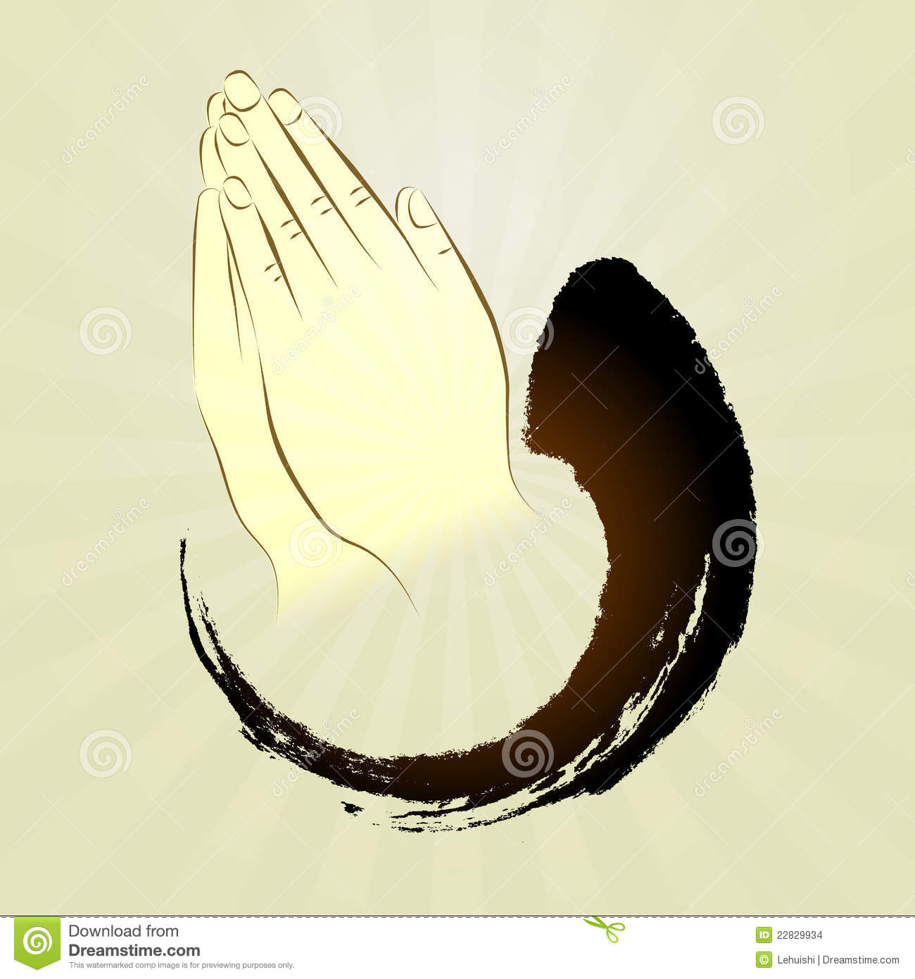 Vector  Praying Hands Namaste Zen Gesture Prayerput Hands Together    