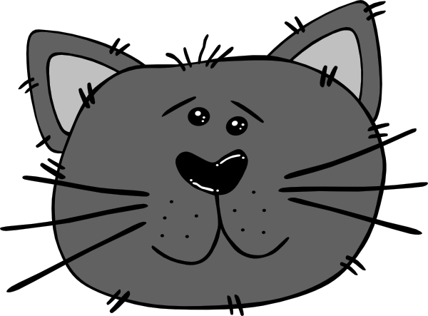 Cartoon Cat Face Clip Art At Clker Com   Vector Clip Art Online