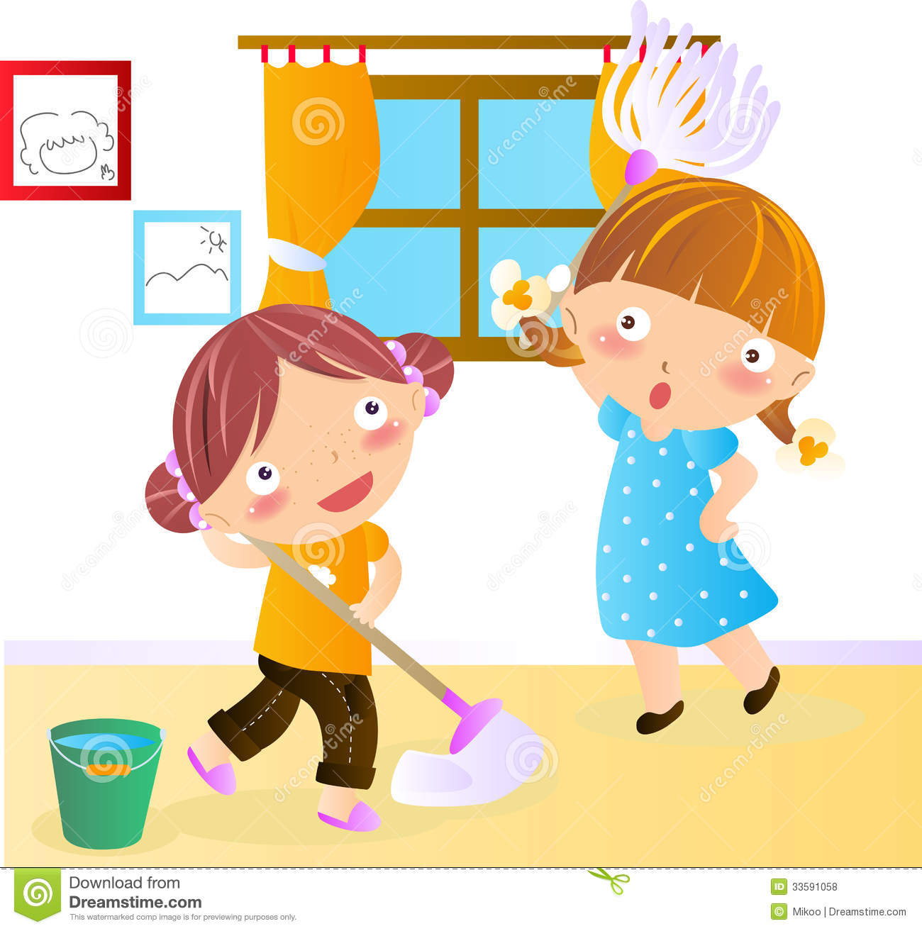 Cleaning House Royalty Free Stock Photos   Image  33591058