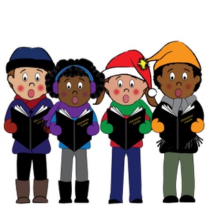     Clip Art Images Carolling Stock Photos   Clipart Carolling Pictures