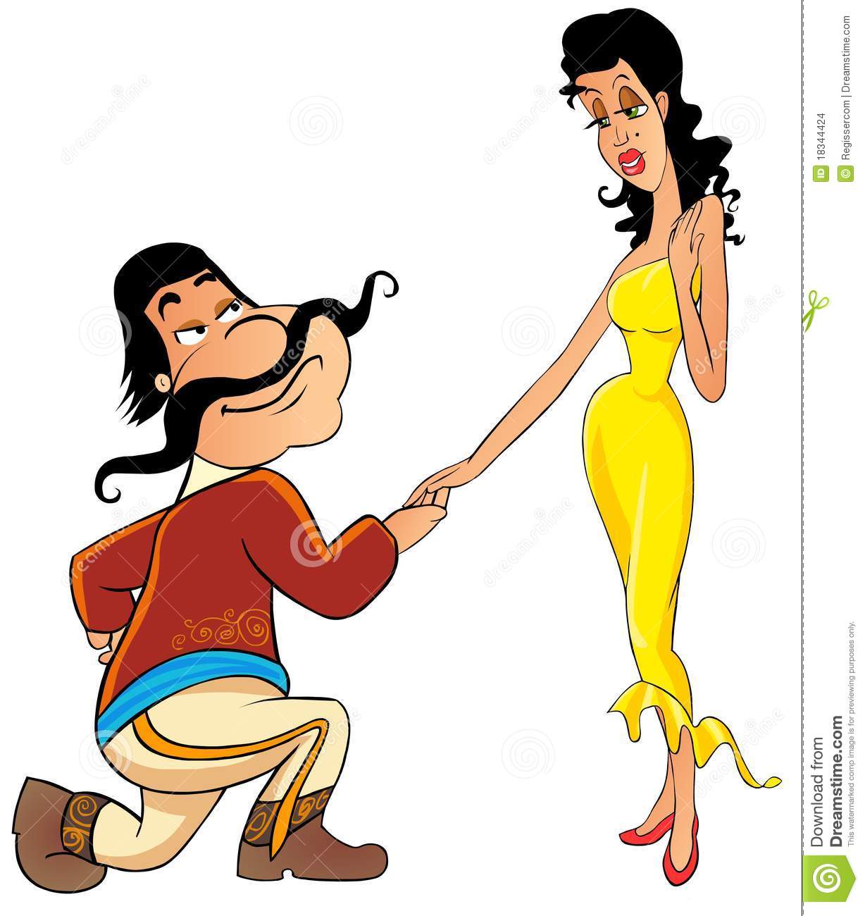 Mexican People Dancing Clipart Mexican Man Asks Senorita To A