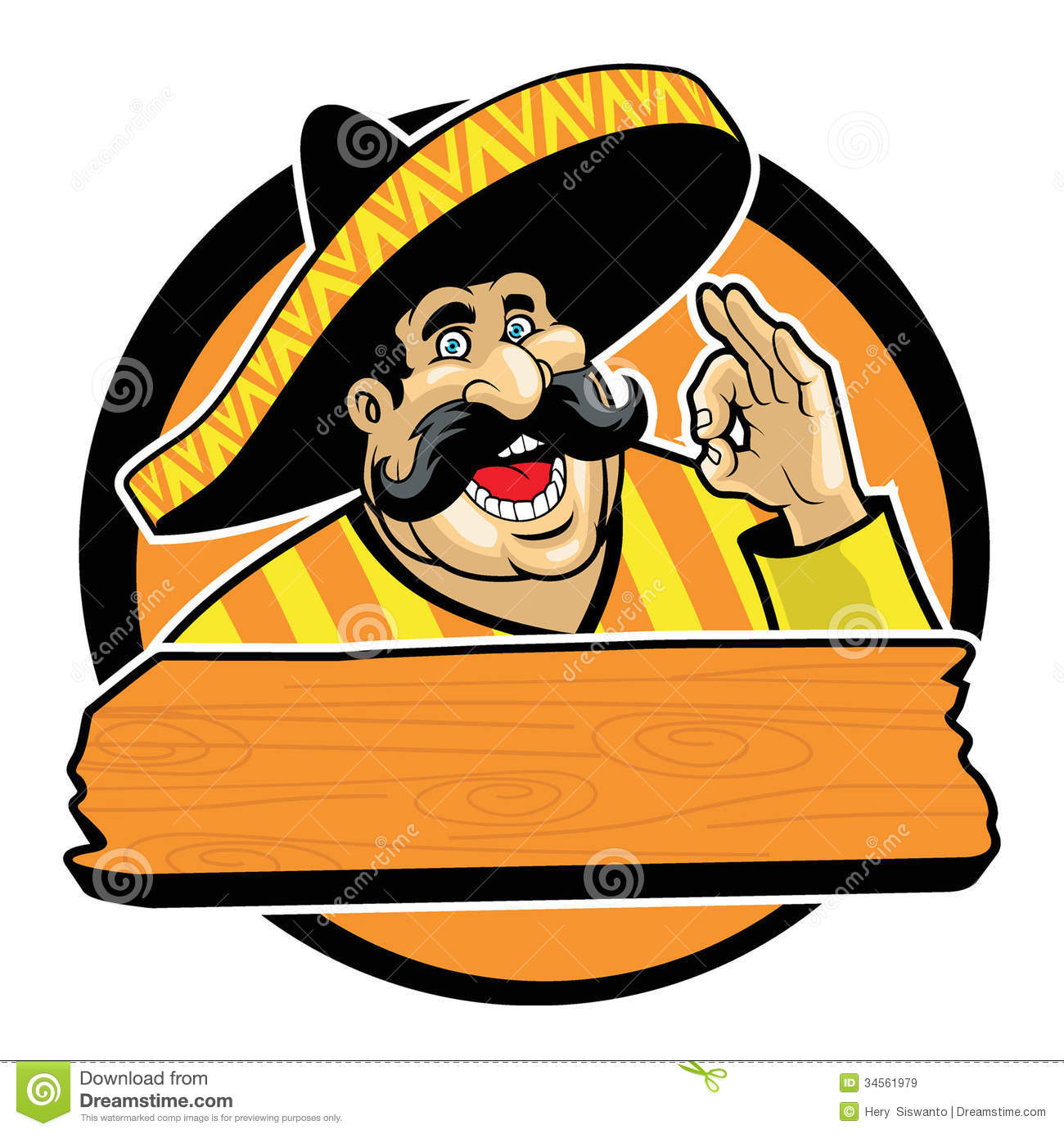 Mexican With Okay Sign Royalty Free Stock Images   Image  34561979