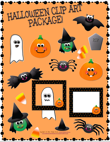 Mrs  Orman S Classroom  Cute Halloween Clip Art For Commercial Use