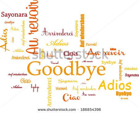 Office Farewell Clipart Goodbye   Stock Vector Goodbye
