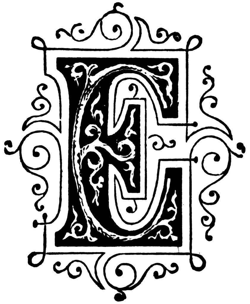 Ornamental Letter   Clipart Etc