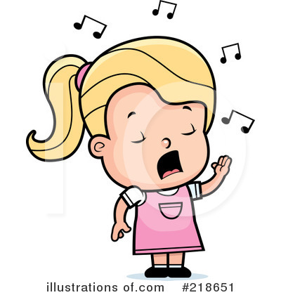 Singing Clipart 218651 By Cory Thoman Royalty Free Rf Stock