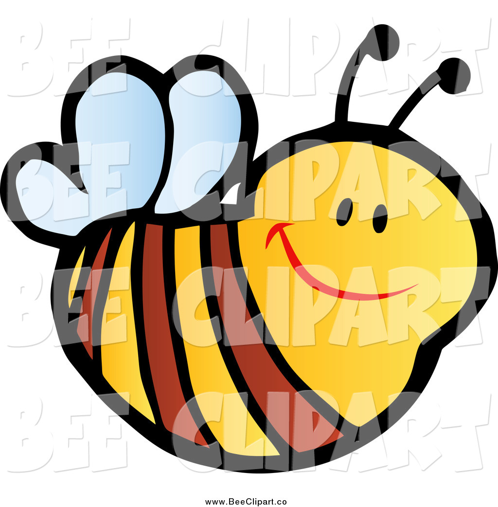 Bee Happy Hit Toon Clipart