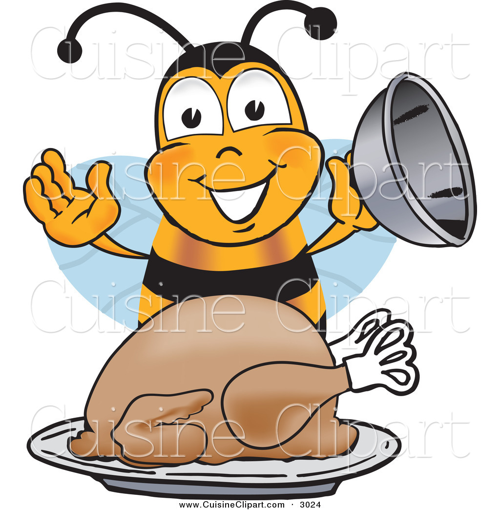 Cartoon Styled Apiology Clip Art Graphic Of A Honey Bee Insect Cartoon