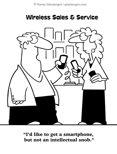 Cartoons About Cell Phones   Mobile Phones   Randy Glasbergen   Today    