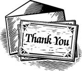 Clip Art Of Thank You Card