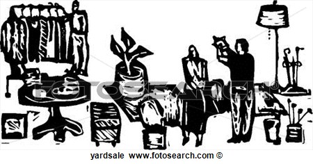 Clipart Of Yard Sale Yardsale   Search Clip Art Illustration Murals