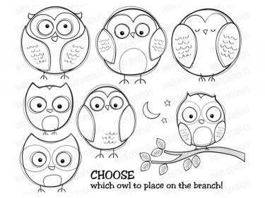 Cute Owls Clip Art Instant Download  For Educational Personal And