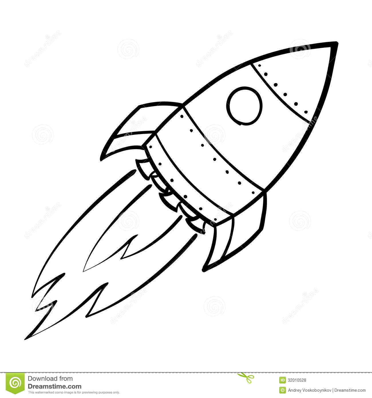 Flying Space Rocket Royalty Free Stock Photos   Image  32010528