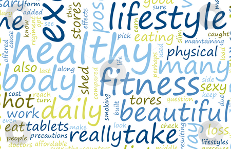 Health And Fitness Stock Photo Health And Fitness List As Abstract    