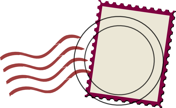 Mail Stamp Template Clip Art