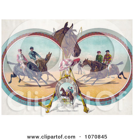 Royalty Free  Rf  Horse Race Clipart Illustrations Vector Graphics