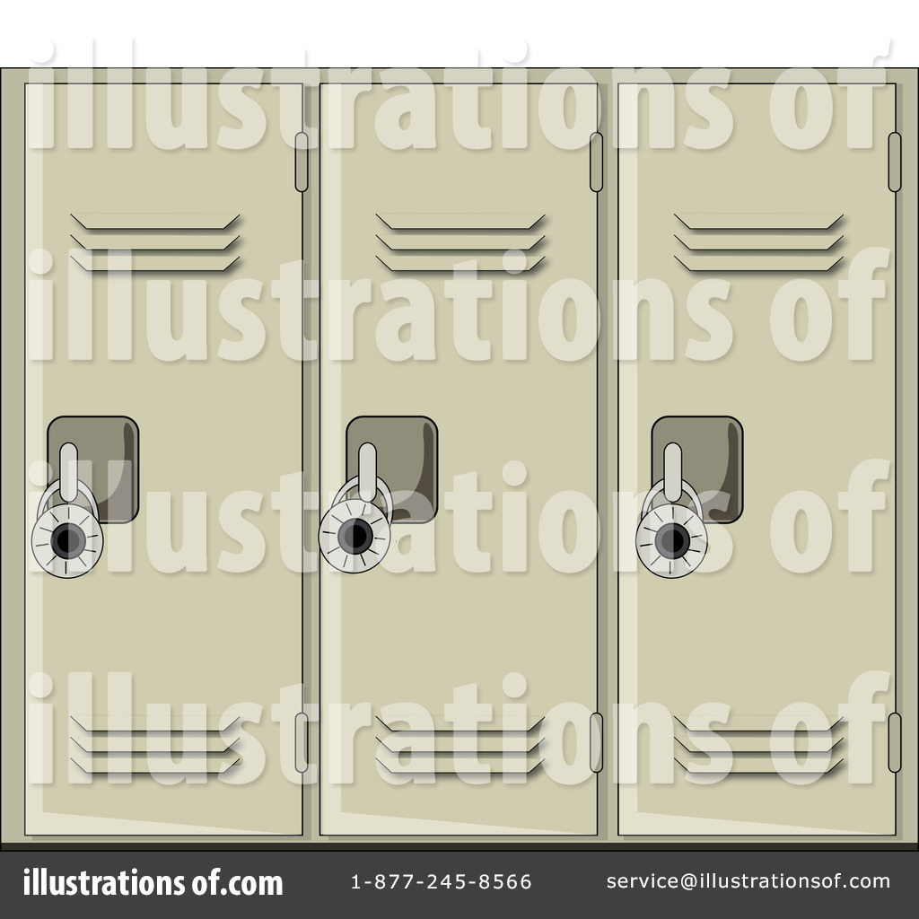 Royalty Free  Rf  Lockers Clipart Illustration By Pams Clipart   Stock
